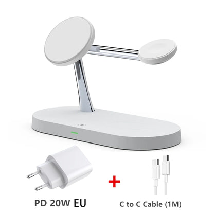 PowerDock Pro™ – 3-in-1 Wireless Charger for iPhone, Apple Watch & AirPods
