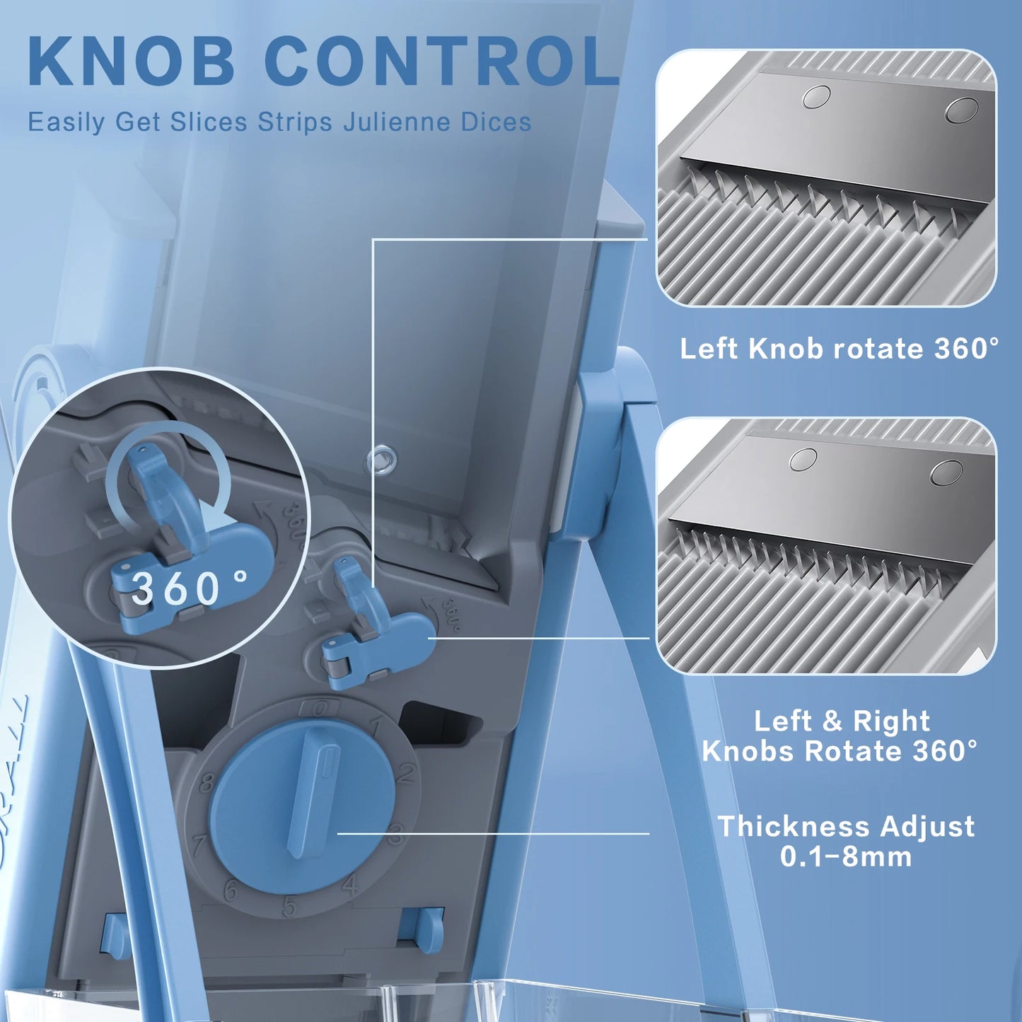 Multi-Function Mandoline Vegetable Chopper Slicer