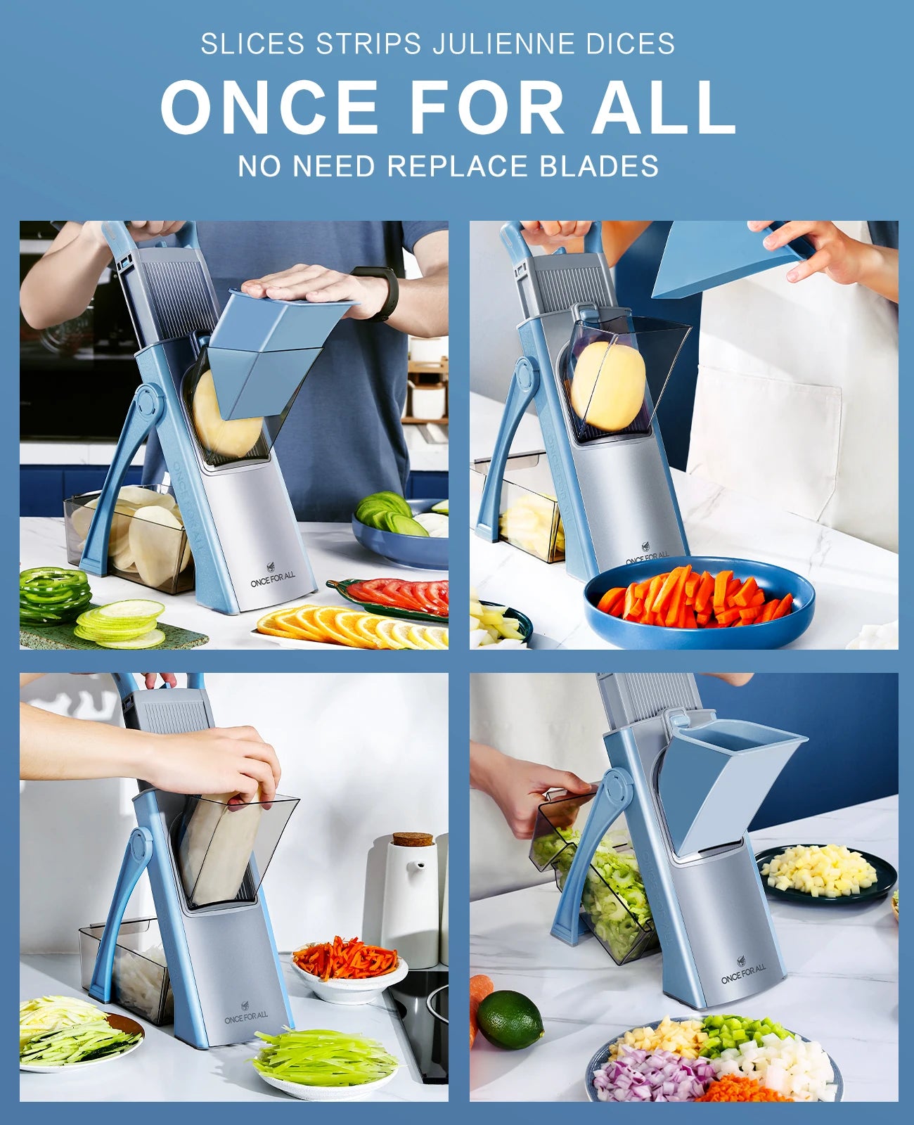Multi-Function Mandoline Vegetable Chopper Slicer
