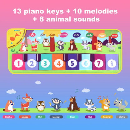 TuneTails™ – Baby Piano Dance Mat with Animal Sounds
