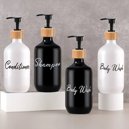 EssenceFlow – 3-Pack Lotion & Shampoo Dispenser Bottles
