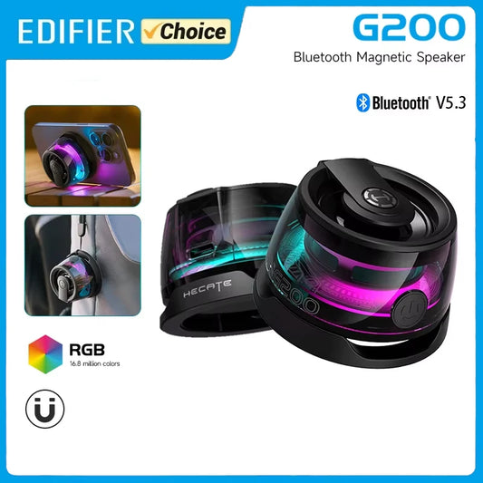 PulseBox G200 – Edifier RGB Mini Bluetooth Speaker & Phone Stand