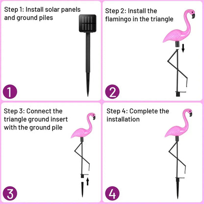Solar Flamingo Garden Lights – Festive Outdoor Decoration (1Pc)