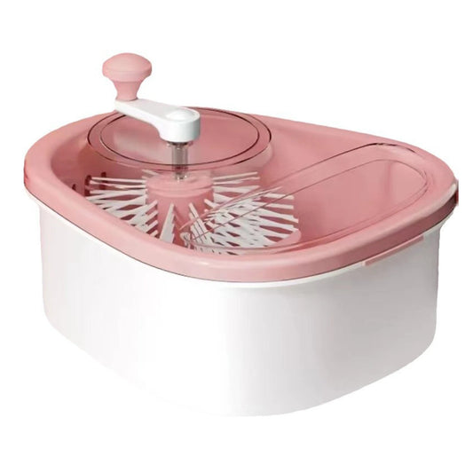FreshFlow™ Manual Fruit & Veggie Cleaner – Durable ABS Hand Cranked Kitchen Washer