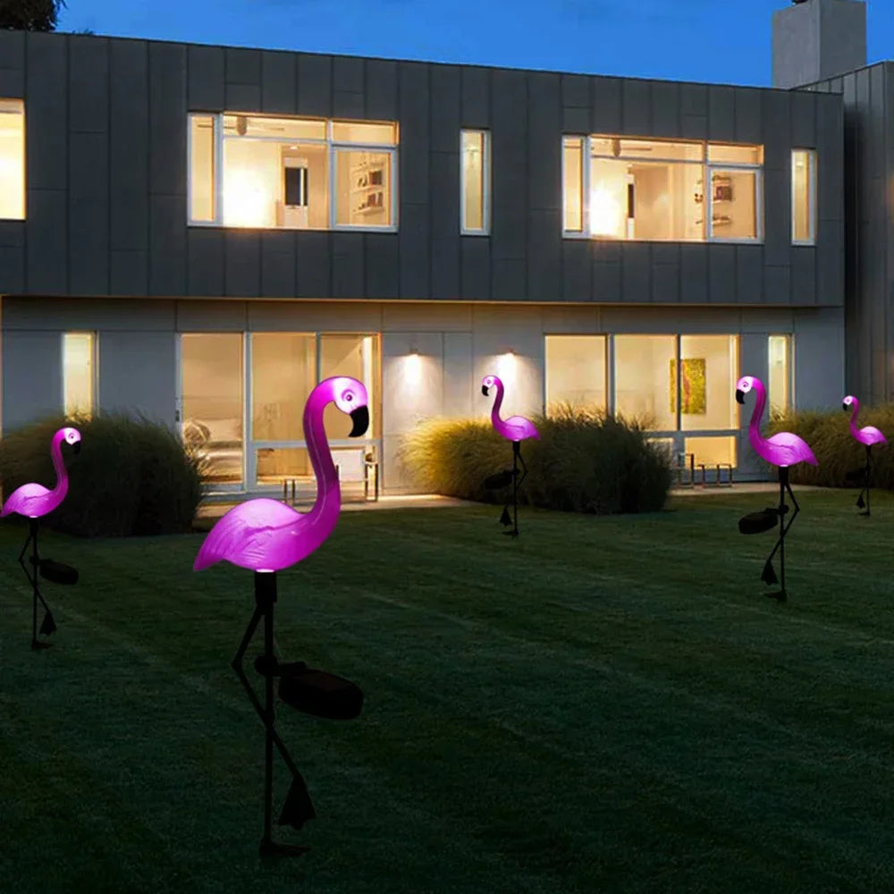 Solar Flamingo Garden Lights – Festive Outdoor Decoration (1Pc)