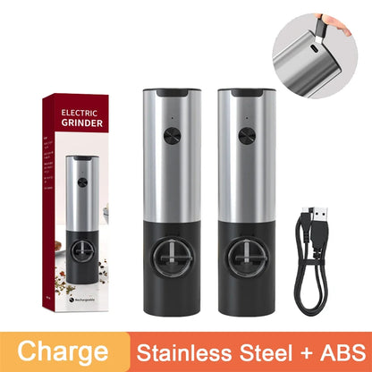 MillSense™ Elite – Automatic Salt & Pepper Grinders with Charging Dock