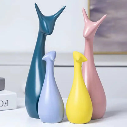 Monochrome Forest – Nordic Porcelain Animal Figurines