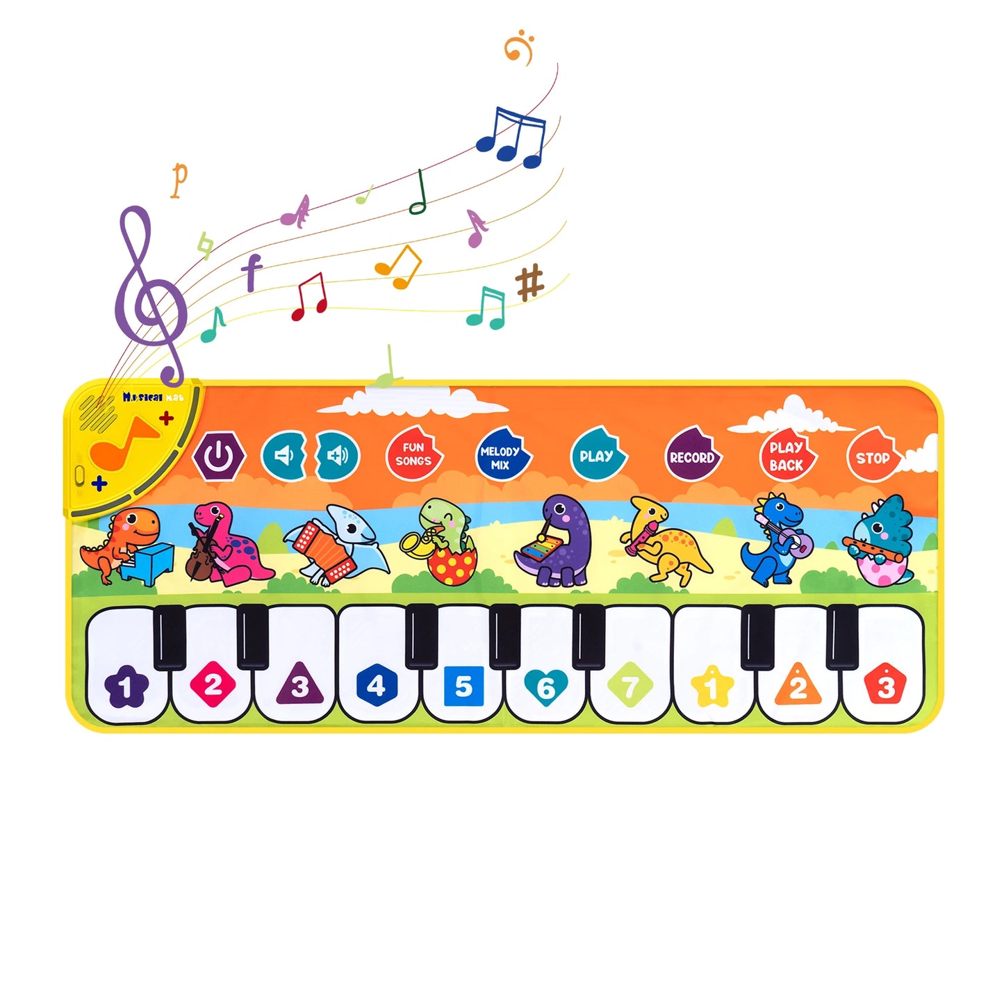 TuneTails™ – Baby Piano Dance Mat with Animal Sounds