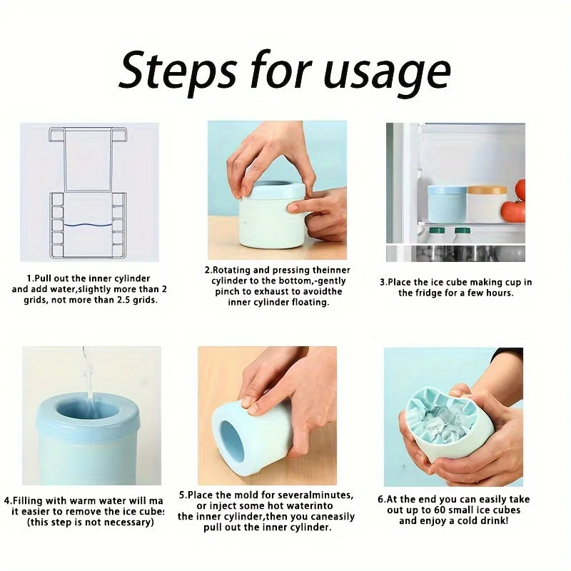 IceEase Silicone Ice Cube Mold – Quick Freeze, Easy Release & BPA-Free