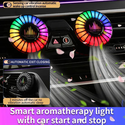 LumiBreeze™ Auto – RGB LED Car Freshener with Bluetooth Music Sync
