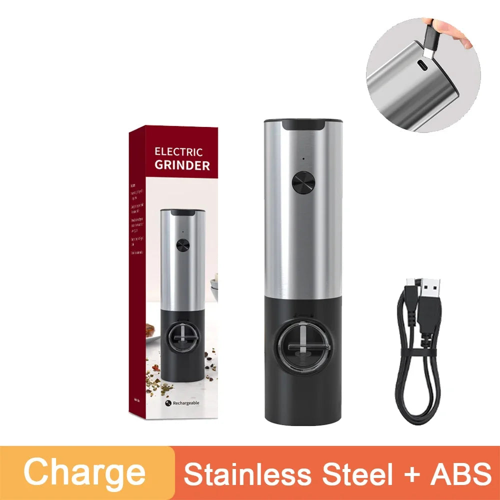 MillSense™ Elite – Automatic Salt & Pepper Grinders with Charging Dock