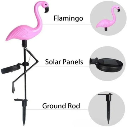 Solar Flamingo Garden Lights – Festive Outdoor Decoration (1Pc)