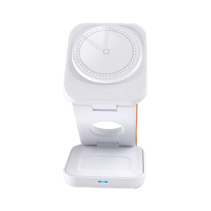 PowerFold™ Station – Magnetic 3-in-1 Wireless Charger for iPhone & Apple Watch