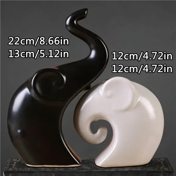 Monochrome Forest – Nordic Porcelain Animal Figurines