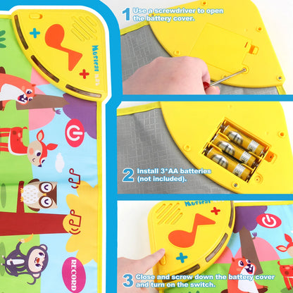 TuneTails™ – Baby Piano Dance Mat with Animal Sounds