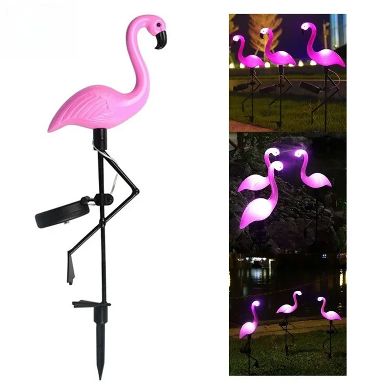 Solar Flamingo Garden Lights – Festive Outdoor Decoration (1Pc)