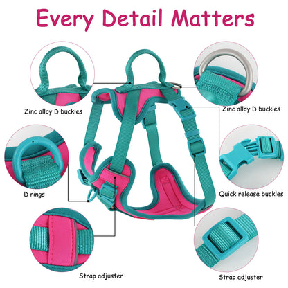 FlexiPup™ – Personalized Adjustable Dog Harness with Chest Strap