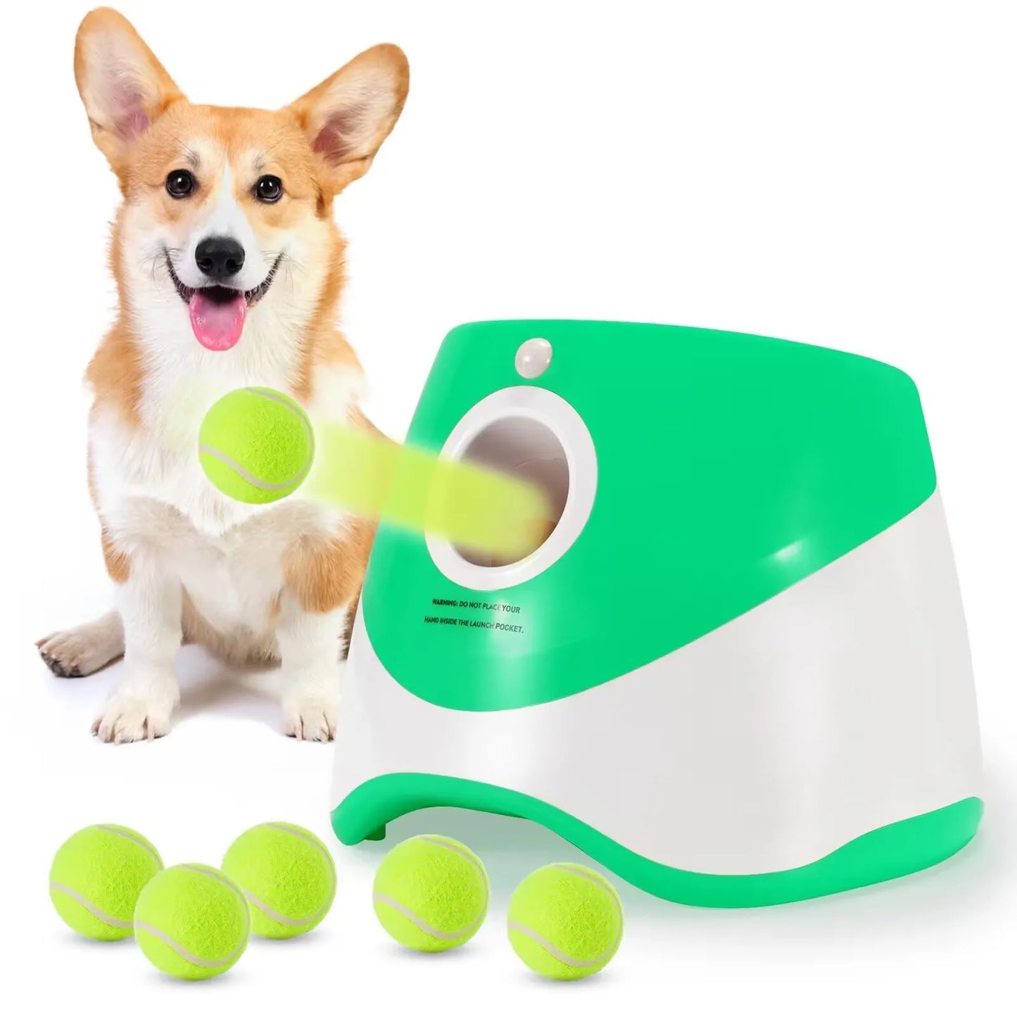 PawPlay™ Ball Launcher – Automatic Dog Toy for Small & Medium Breeds