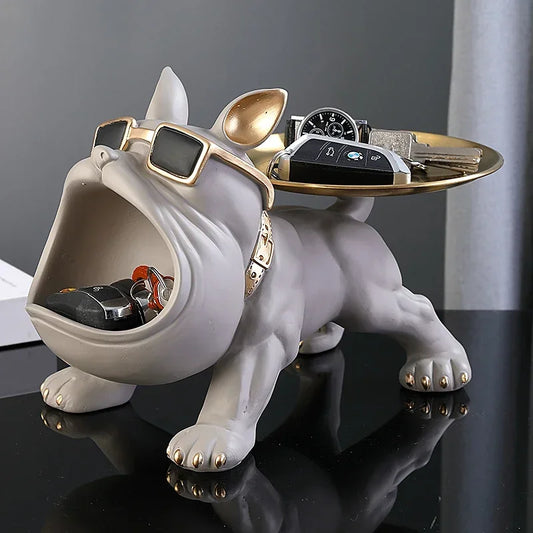 Bulldecor™ – Resin Bulldog Statue with Hidden Storage Compartment