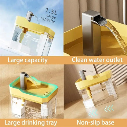 PurrFlow™ – USB Cat Water Fountain with Silent Pump & Filter System