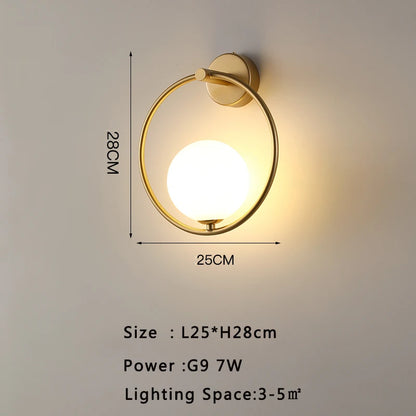 Modern LED Wall Lamp – Cozy Light for Bedroom & Living Room