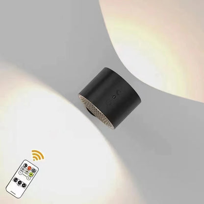 NoirGlow 360 – Rotatable LED Wall Lamp with Touch & USB