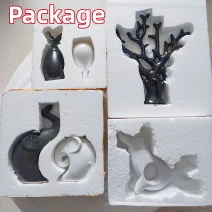 Monochrome Forest – Nordic Porcelain Animal Figurines