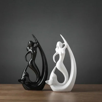 Monochrome Forest – Nordic Porcelain Animal Figurines