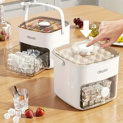 FrostForge 48 Ice Mold – Double-Layer Ice Cube Tray for Kitchen & Bar Essentials