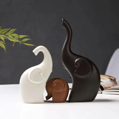 Monochrome Forest – Nordic Porcelain Animal Figurines