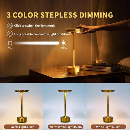 LumaMood Touch – Wireless LED Desk & Table Lamp with USB Charging