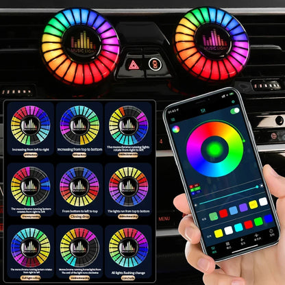 LumiBreeze™ Auto – RGB LED Car Freshener with Bluetooth Music Sync