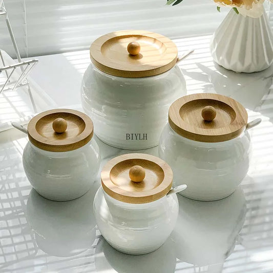 ChefJar Max™ – 600ml Ceramic Spice Container for Kitchen