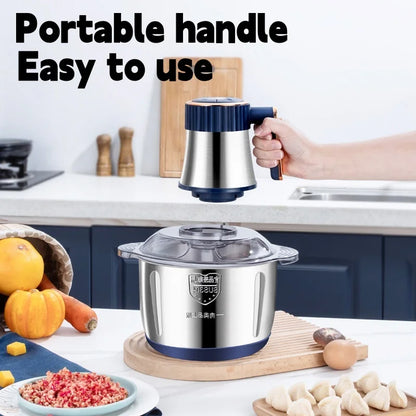 teelPulse Kitchen Pro – 5-Speed Electric Meat Grinder & Blender