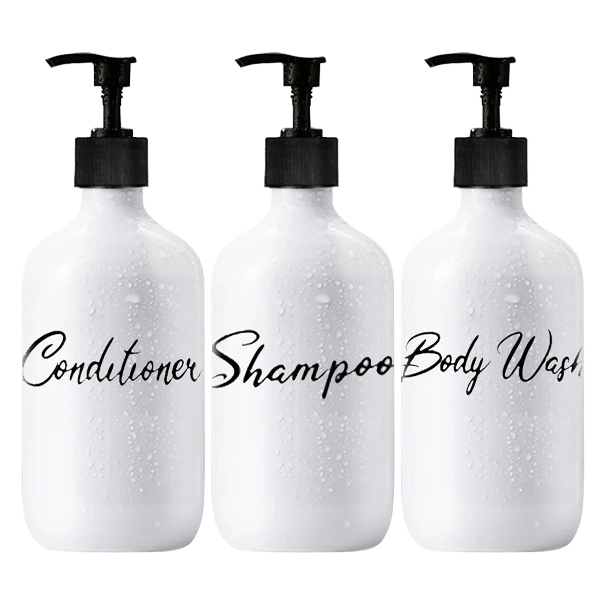 EssenceFlow – 3-Pack Lotion & Shampoo Dispenser Bottles