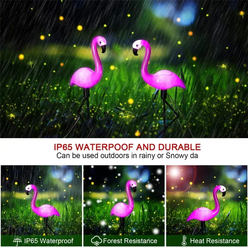 Solar Flamingo Garden Lights – Festive Outdoor Decoration (1Pc)