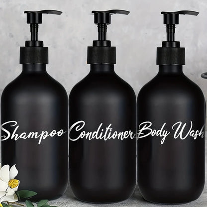 EssenceFlow – 3-Pack Lotion & Shampoo Dispenser Bottles