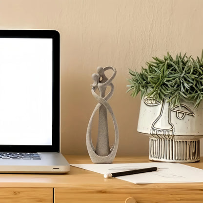 Abstract Resin Couple Statue Office Desk Shelf Decor