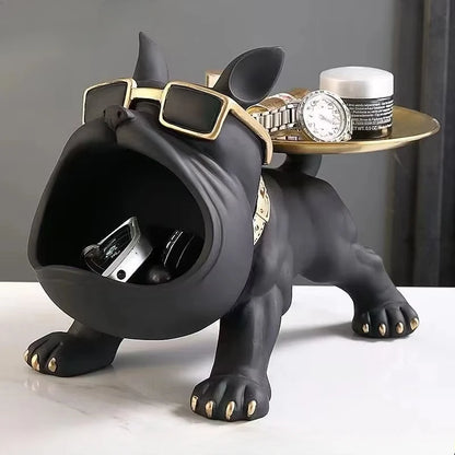 Bulldecor – Resin Bulldog Statue with Hidden Storage Compartment