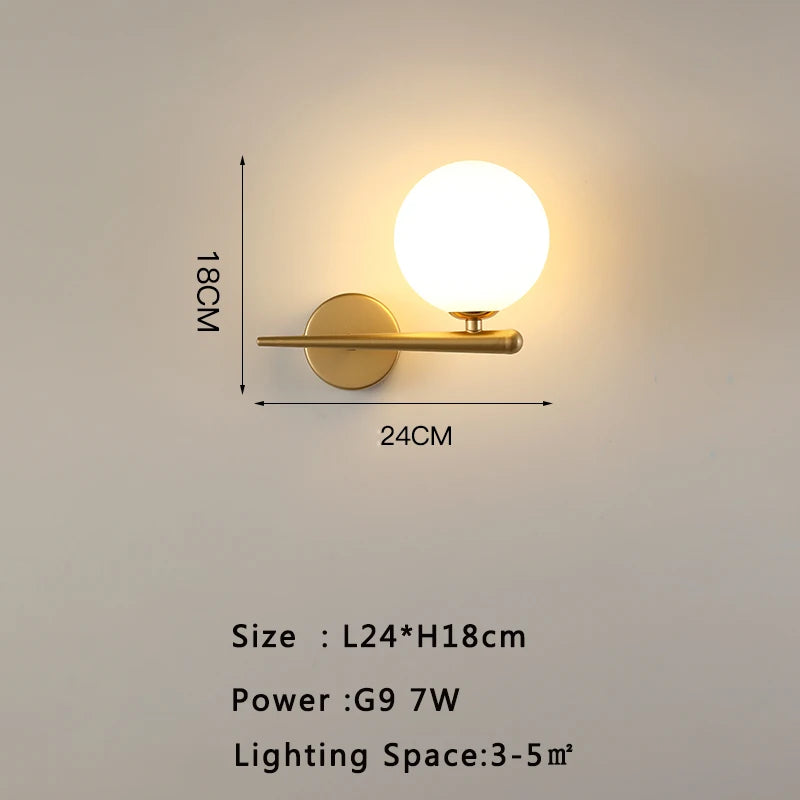 Modern LED Wall Lamp – Cozy Light for Bedroom & Living Room